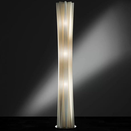 Lampa stojąca Slamp Bach, wysokość 184 cm, złota