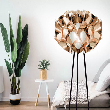 Slamp Flora - designerska lampa stojąca, miedziana