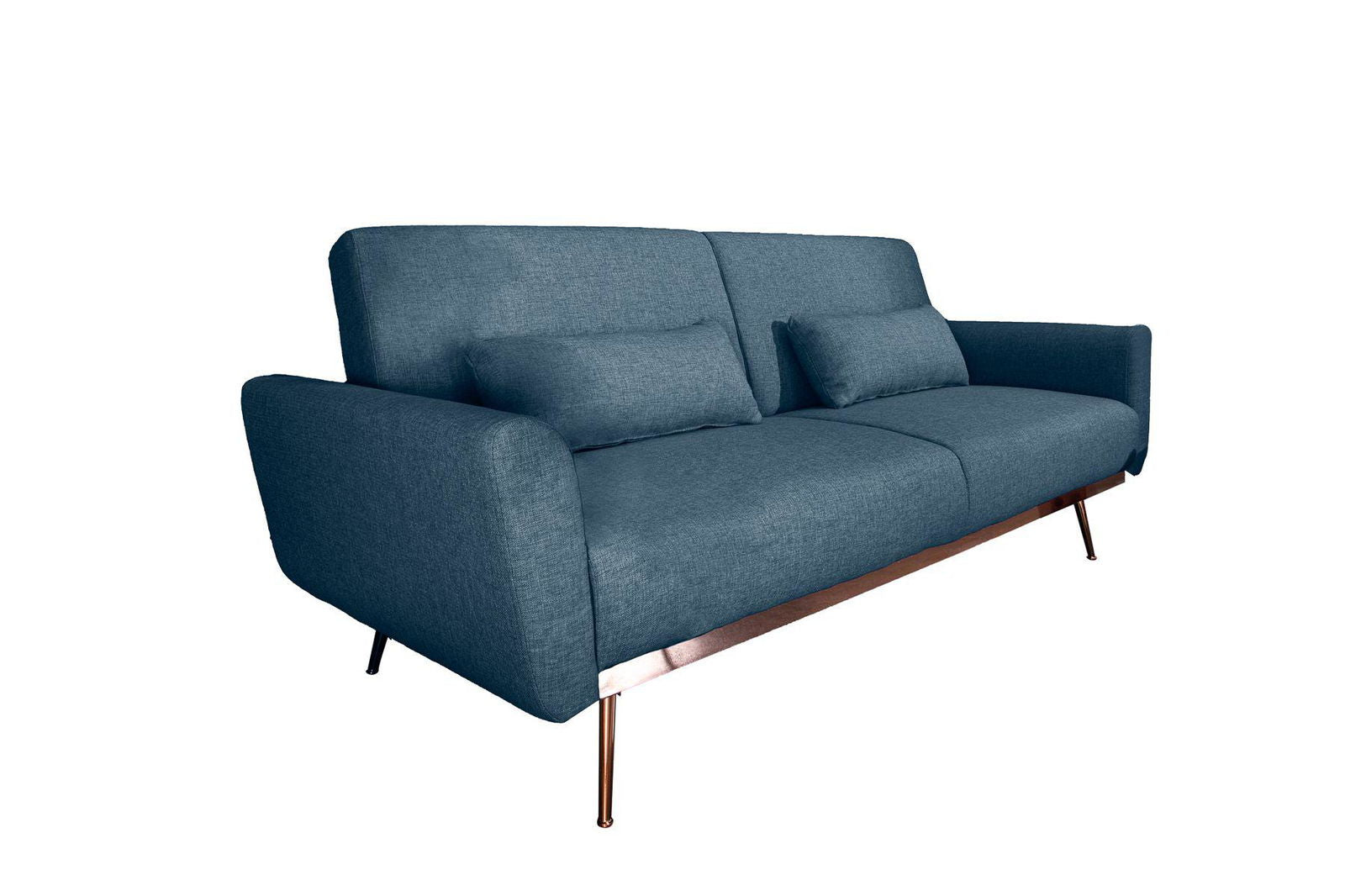 Bellezza sofa rozkładana 208 cm niebieska / 40025 / INVICTA INTERIOR