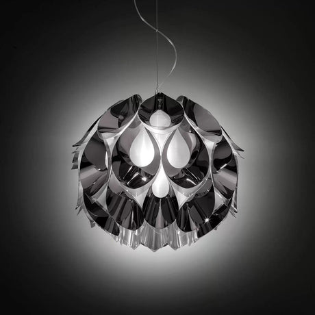 Designerska lampa wisząca Flora M, cyna