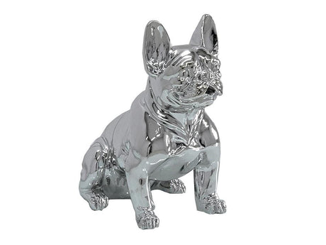 Figura buldog francuski srebrny