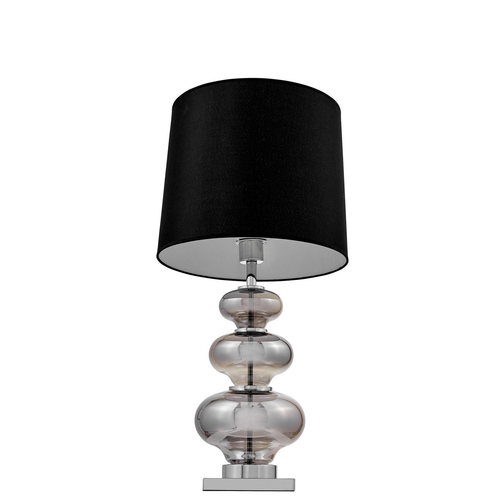 LAMPA NOCNA CZARNO-SREBRNA BRISTON