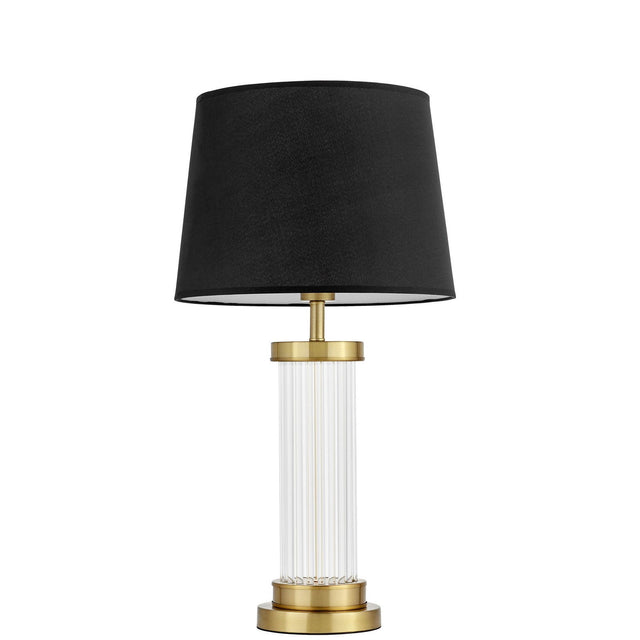 LAMPA NOCNA GLAMOUR CZARNO-MOSIĘŻNA LA BOTTE