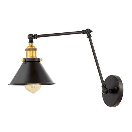 LAMPA ŚCIENNA KINKIET LOFTOWY CZARNY GUBI W2