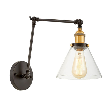 LAMPA ŚCIENNA KINKIET LOFTOWY CZARNY HARTON W2