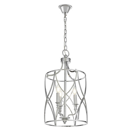 LAMPA SUFITOWA ART DECO CHROMOWANA ELMONT W3