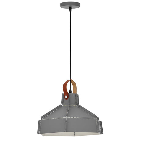 LAMPA SUFITOWA WISZĄCA LOFT SZARA DONA W1