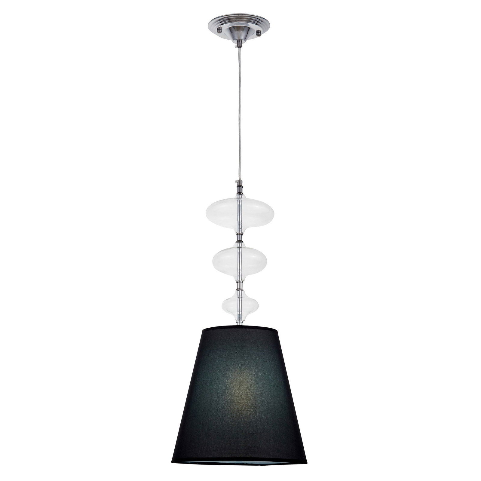 LAMPA WISZĄCA CZARNA VENEZIANA W1