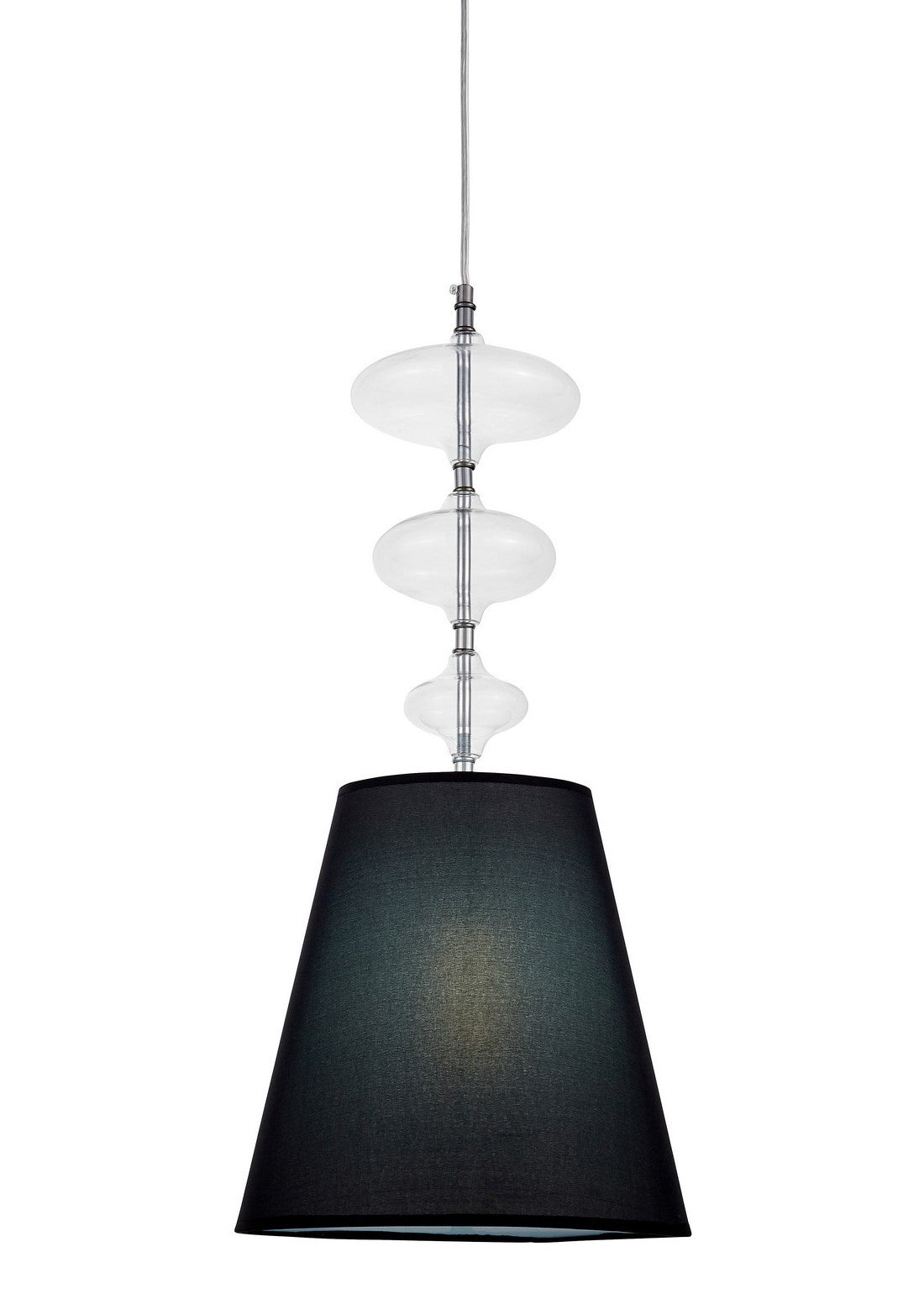 LAMPA WISZĄCA CZARNA VENEZIANA W1