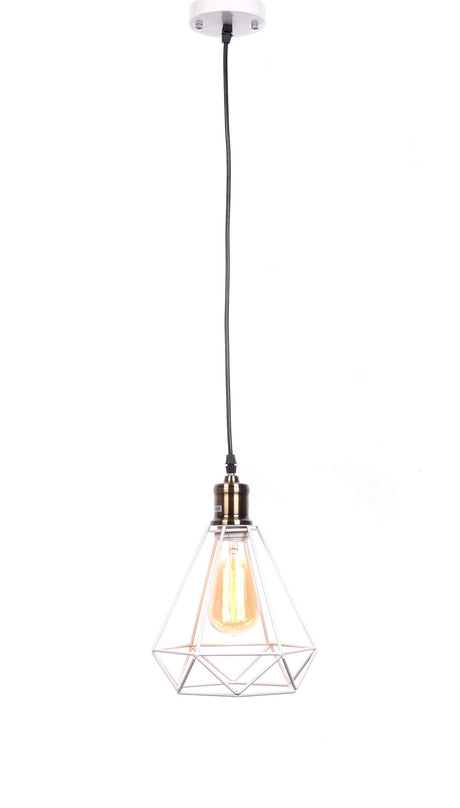 LAMPA WISZĄCA INDUSTRIALNA LOFT BIAŁA COBI