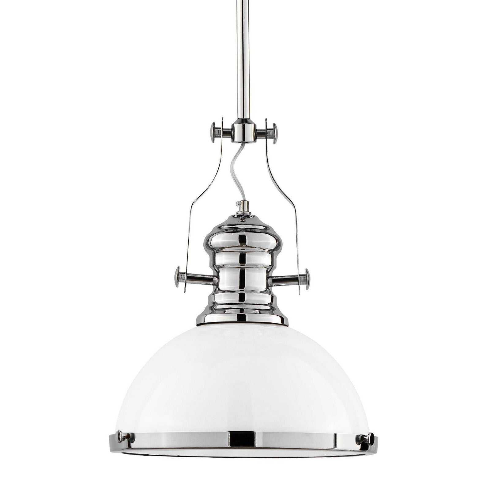 LAMPA WISZĄCA INDUSTRIALNA LOFT BIAŁA ETTORE