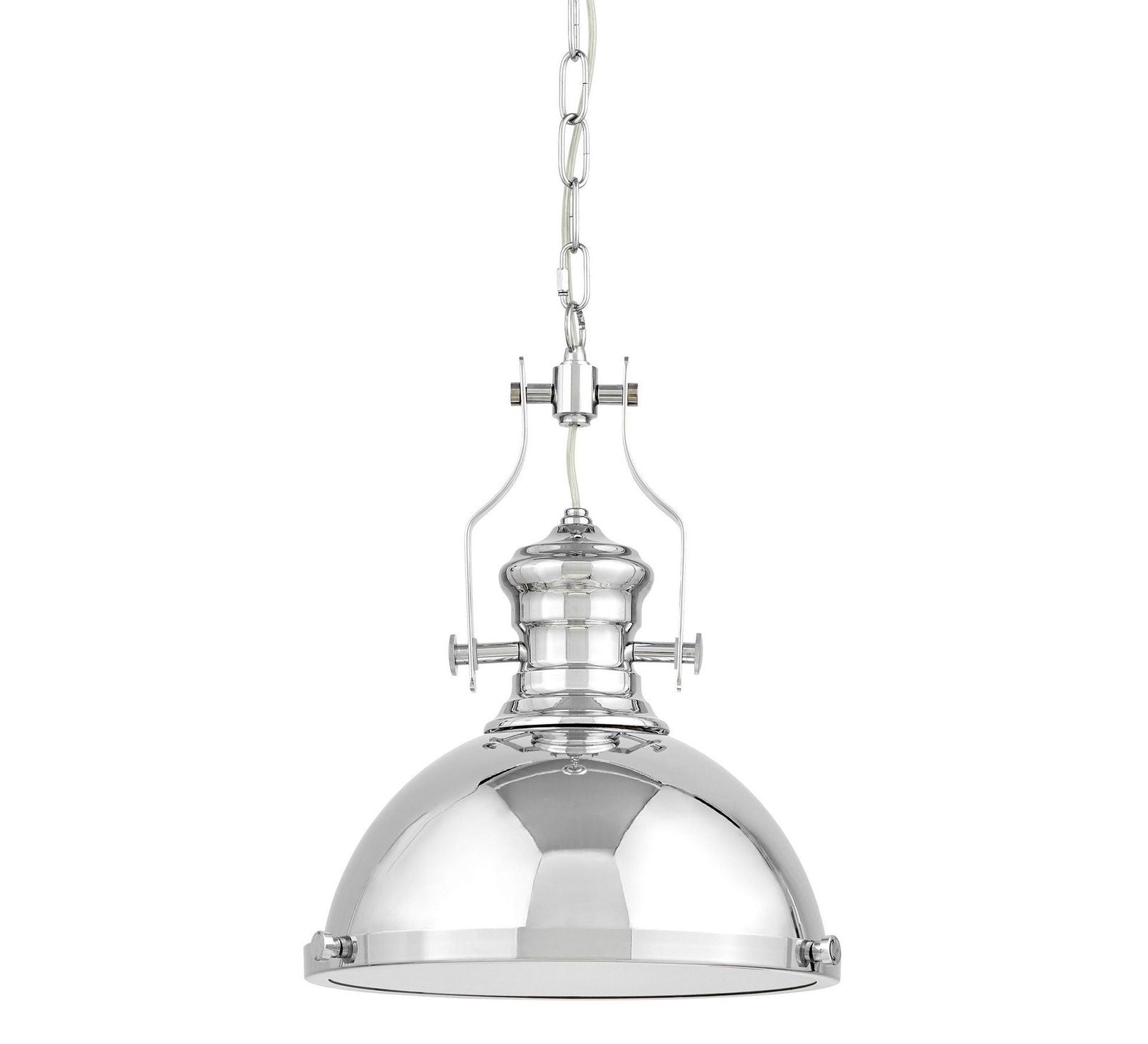 LAMPA WISZĄCA INDUSTRIALNA LOFT CHROMOWANA ETTORE