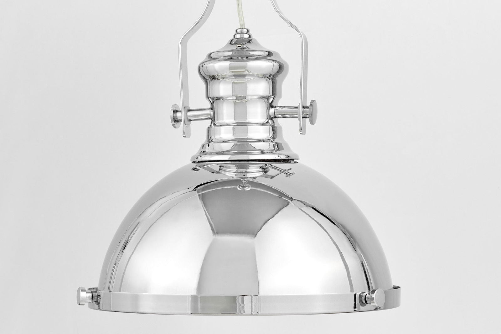 LAMPA WISZĄCA INDUSTRIALNA LOFT CHROMOWANA ETTORE