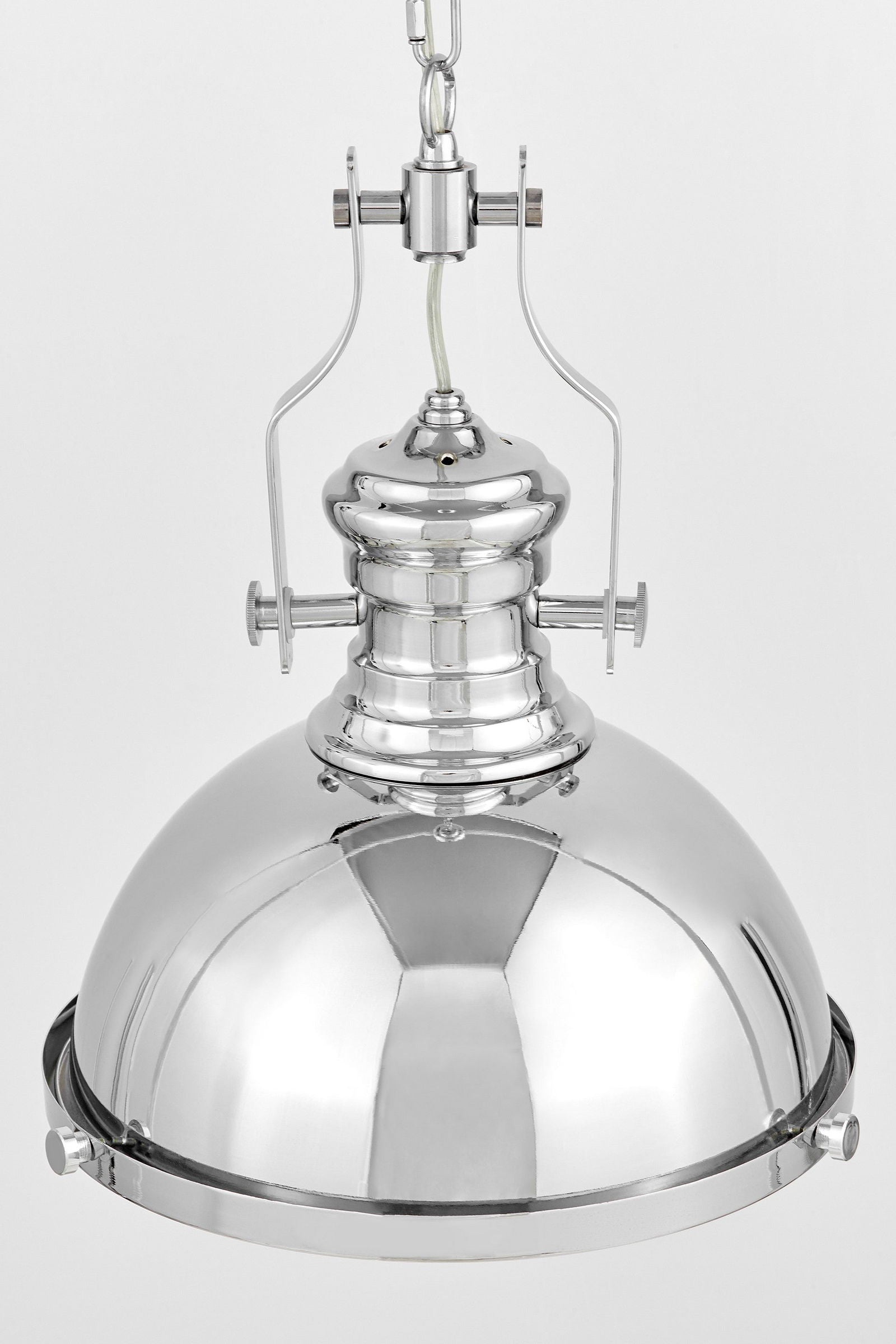 LAMPA WISZĄCA INDUSTRIALNA LOFT CHROMOWANA ETTORE