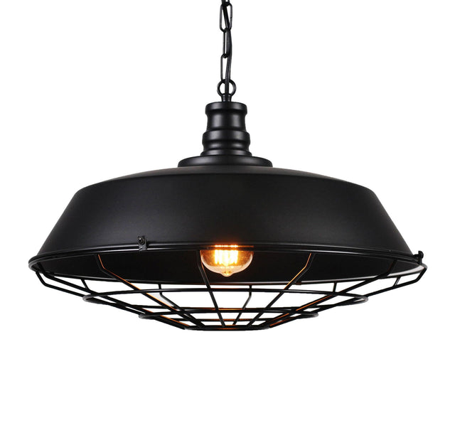 LAMPA WISZĄCA INDUSTRIALNA LOFT CZARNA ARIGIO D45