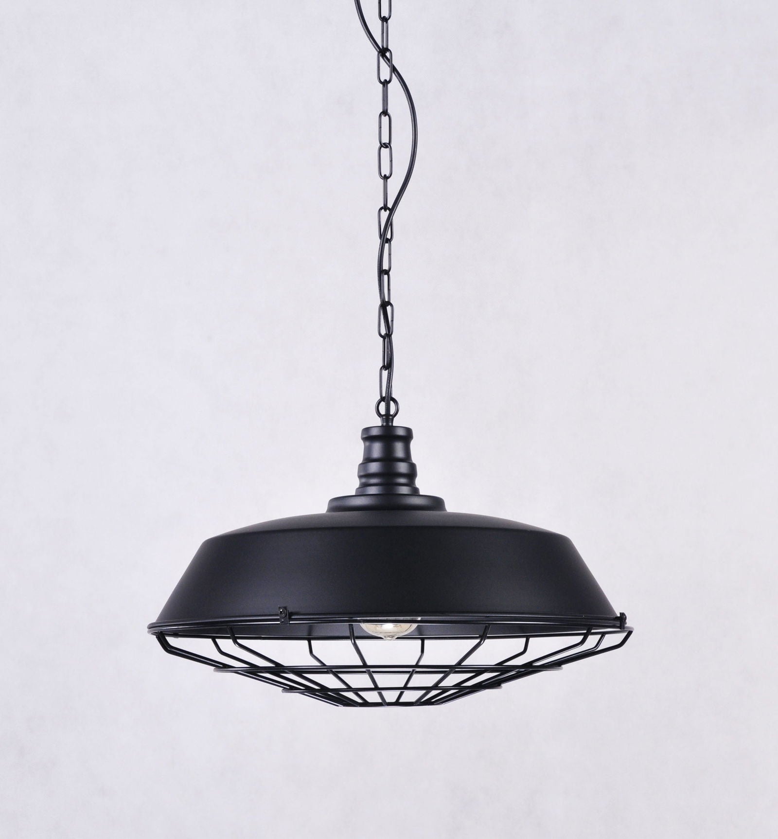 LAMPA WISZĄCA INDUSTRIALNA LOFT CZARNA ARIGIO D45