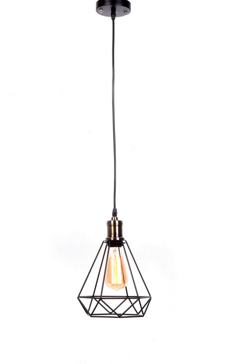 LAMPA WISZĄCA INDUSTRIALNA LOFT CZARNA COBI