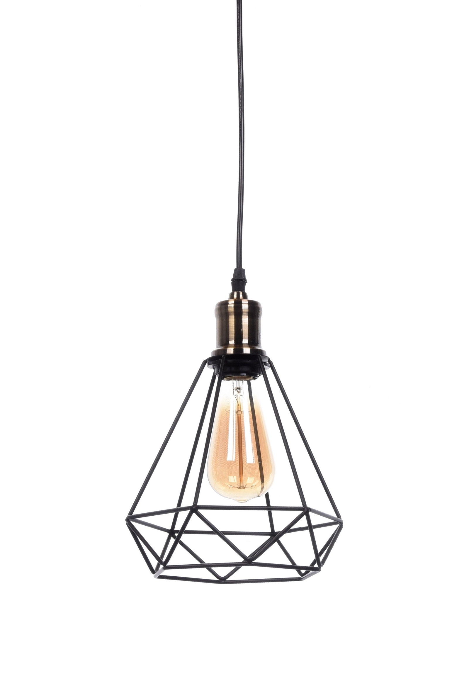 LAMPA WISZĄCA INDUSTRIALNA LOFT CZARNA COBI