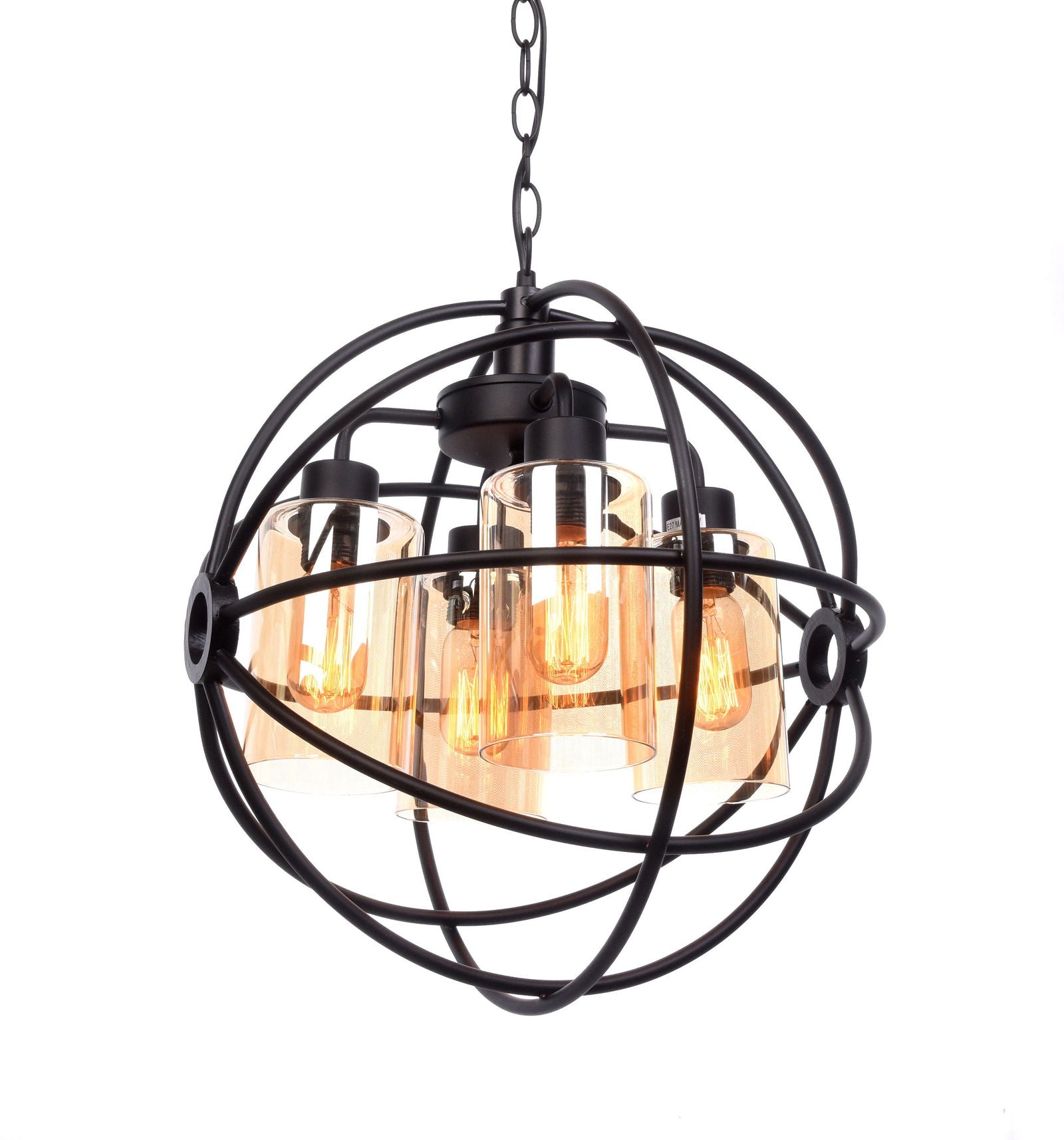 LAMPA WISZĄCA INDUSTRIALNA LOFT CZARNA STRADI