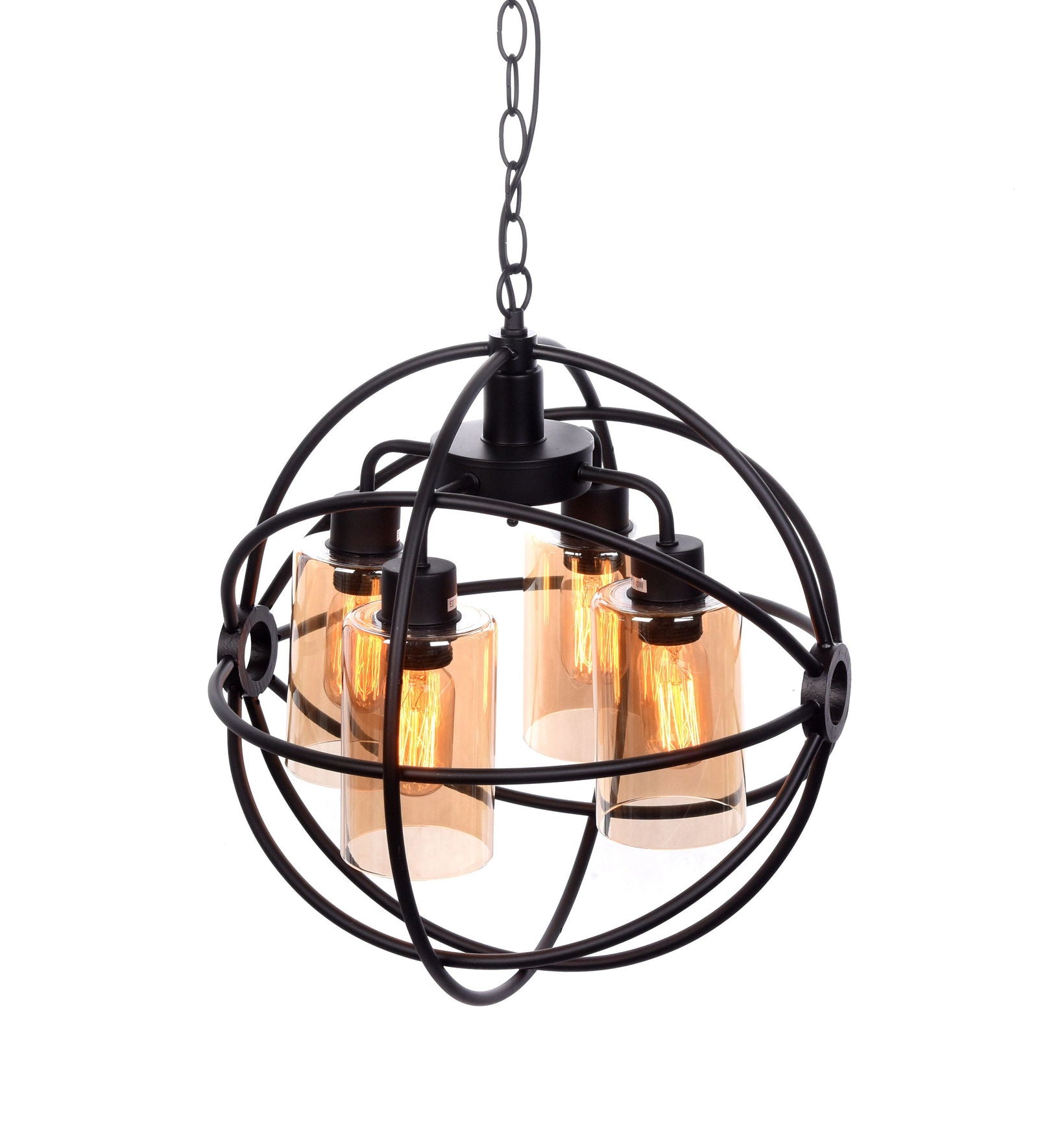 LAMPA WISZĄCA INDUSTRIALNA LOFT CZARNA STRADI