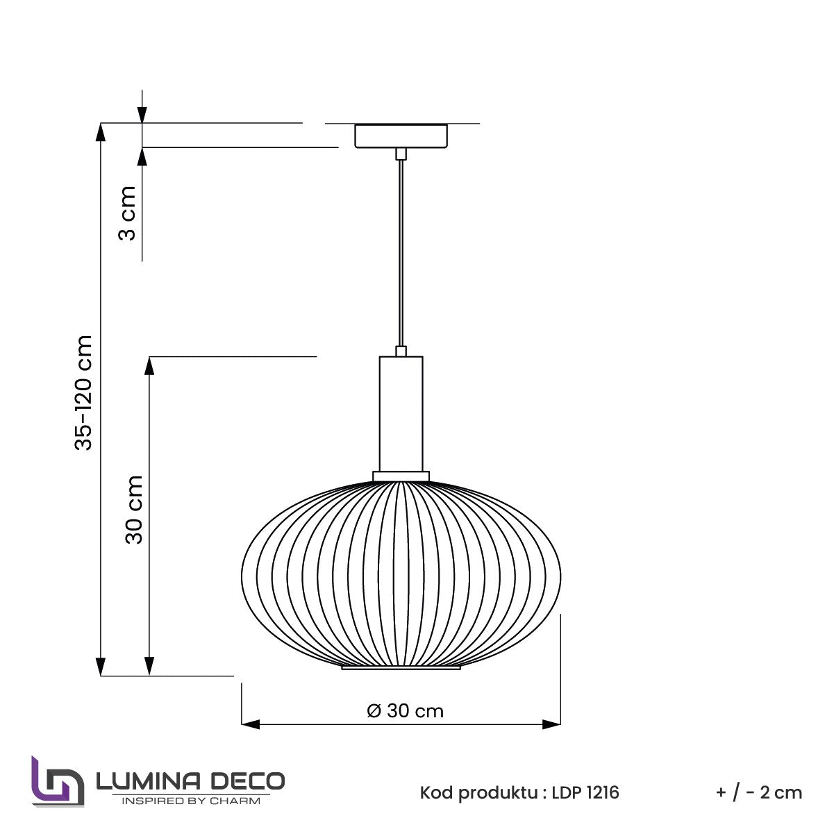 LAMPA WISZĄCA LOFT BIAŁO-CZARNA FLORI