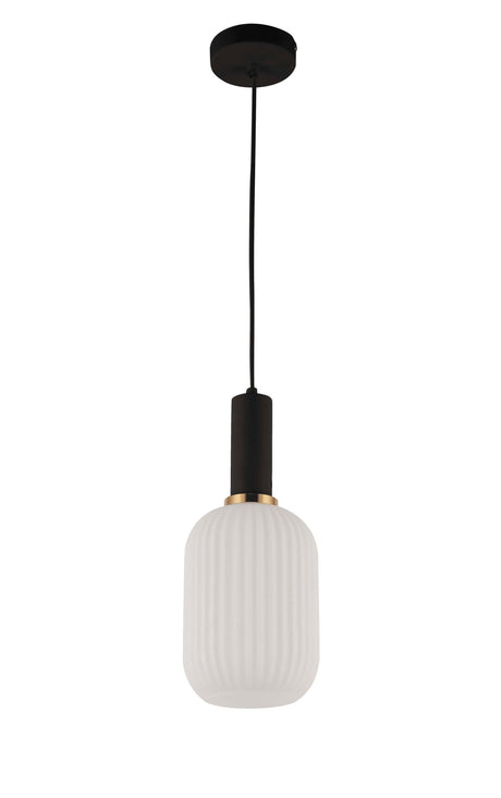 LAMPA WISZĄCA LOFT BIAŁO-CZARNA RICO