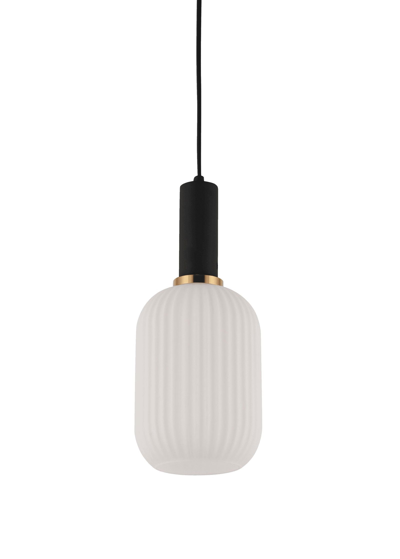 LAMPA WISZĄCA LOFT BIAŁO-CZARNA RICO