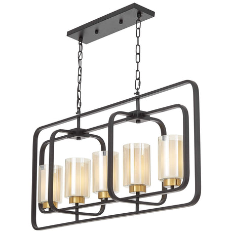 LAMPA WISZĄCA LOFT CHARNO-MOSIĘŻNA CHICAGO W5