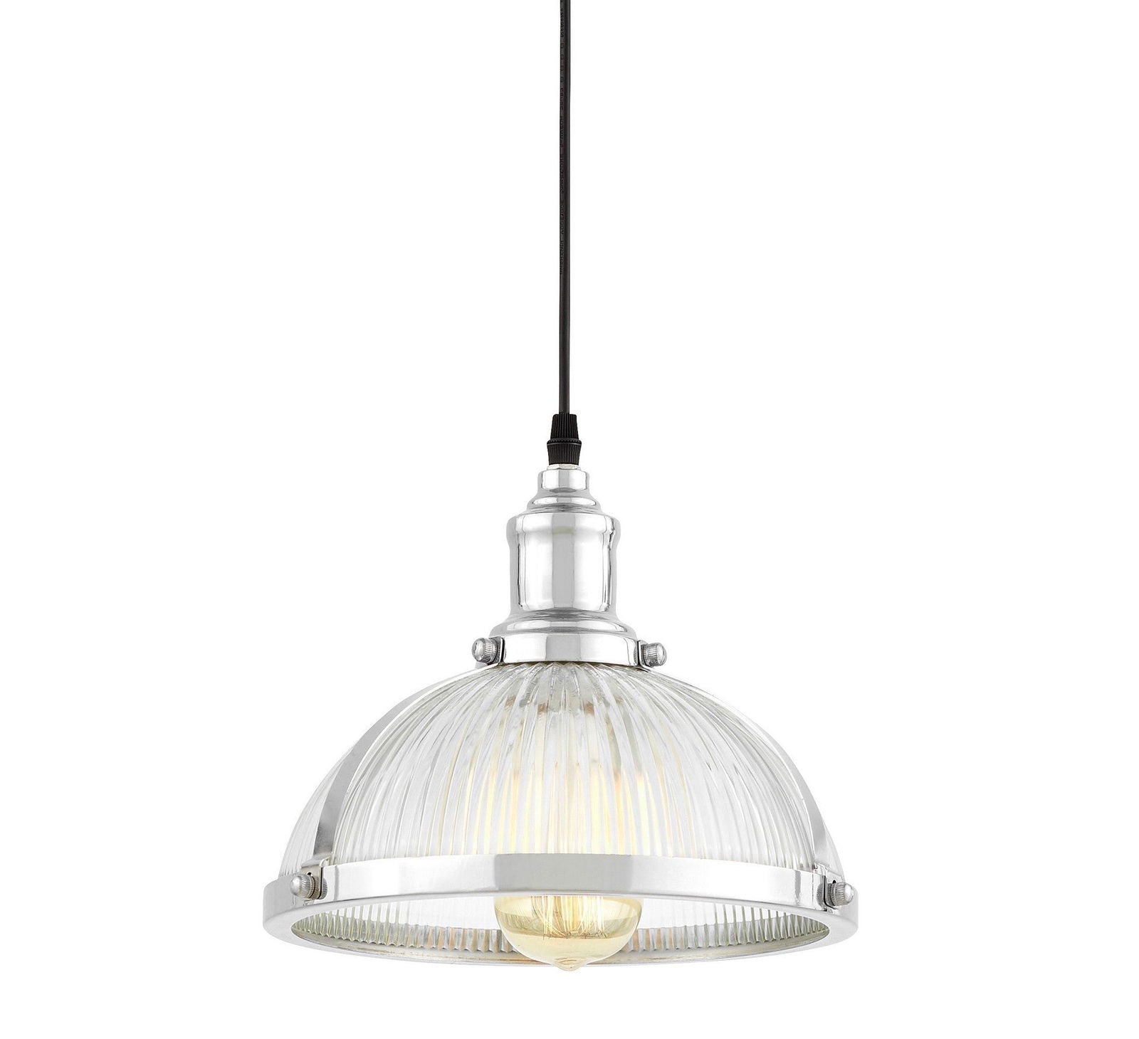 LAMPA WISZĄCA LOFT CHROMOWANA BRICO