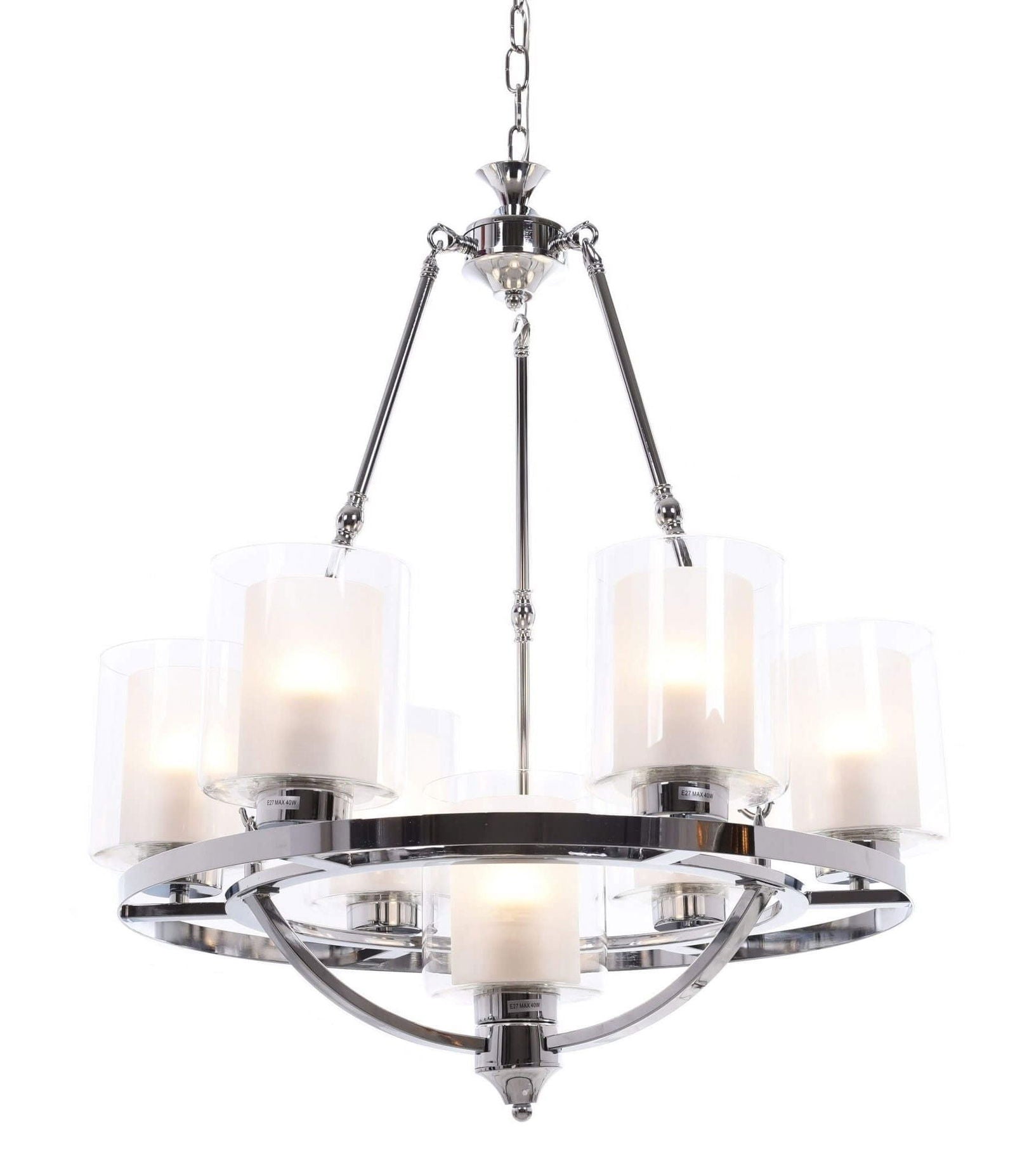 LAMPA WISZĄCA LOFT CHROMOWANA SANTINI W7