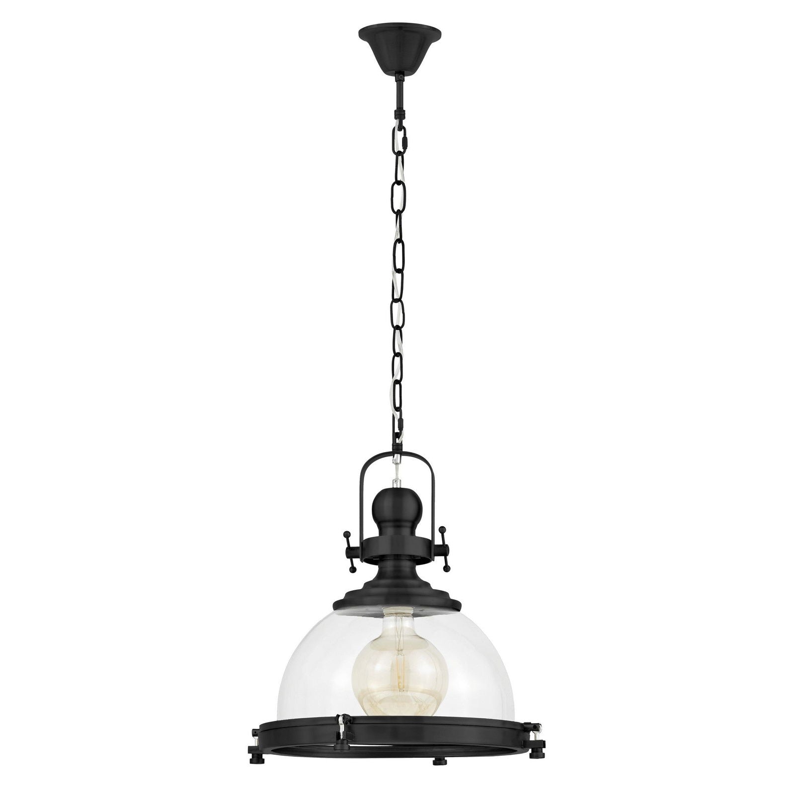 LAMPA WISZĄCA LOFT CZARNA FALCO