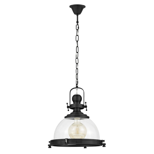 LAMPA WISZĄCA LOFT CZARNA FALCO