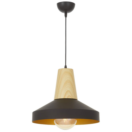 LAMPA WISZĄCA LOFT CZARNA ZOLI W1