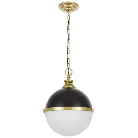 LAMPA WISZĄCA LOFT CZARNO-MOSIĘŻNA LARGO