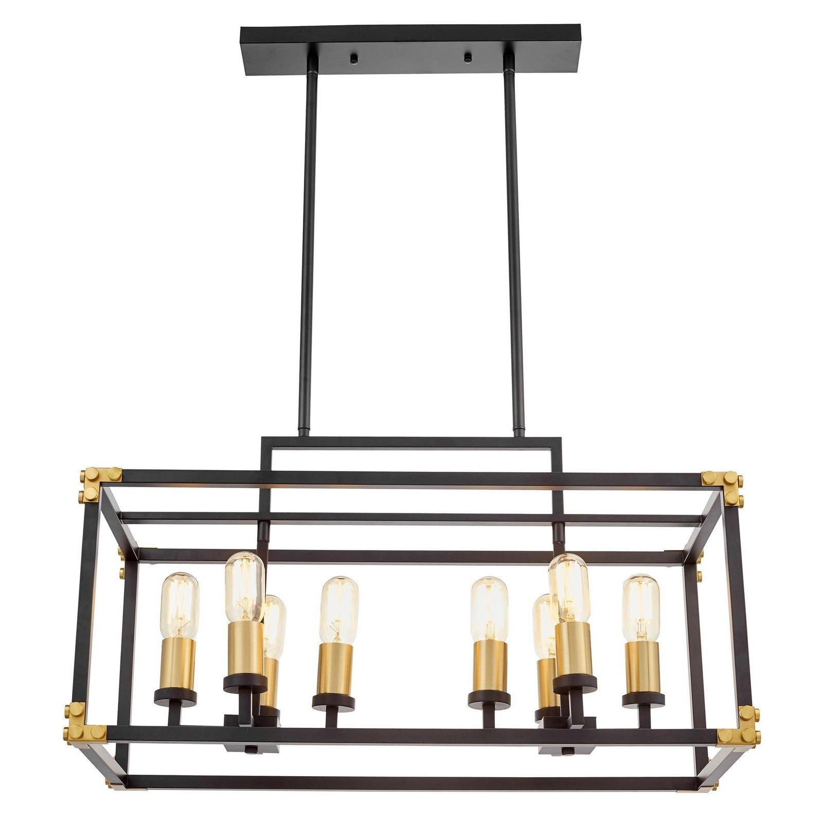 LAMPA WISZĄCA LOFT CZARNO-MOSIĘŻNA WALDORF W8