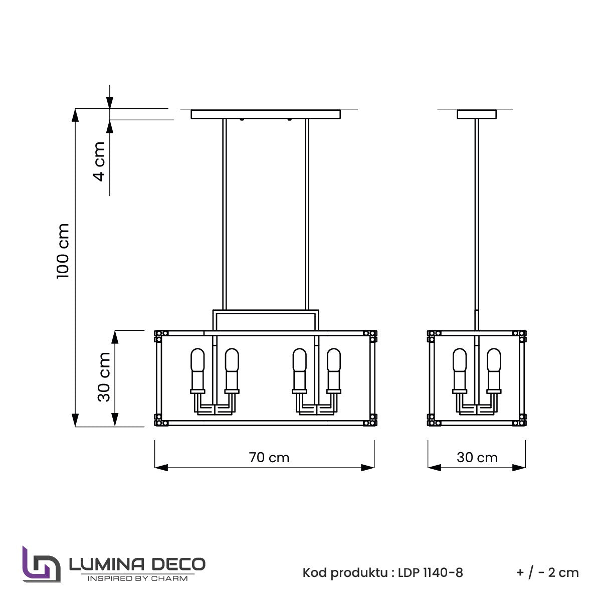 LAMPA WISZĄCA LOFT CZARNO-MOSIĘŻNA WALDORF W8