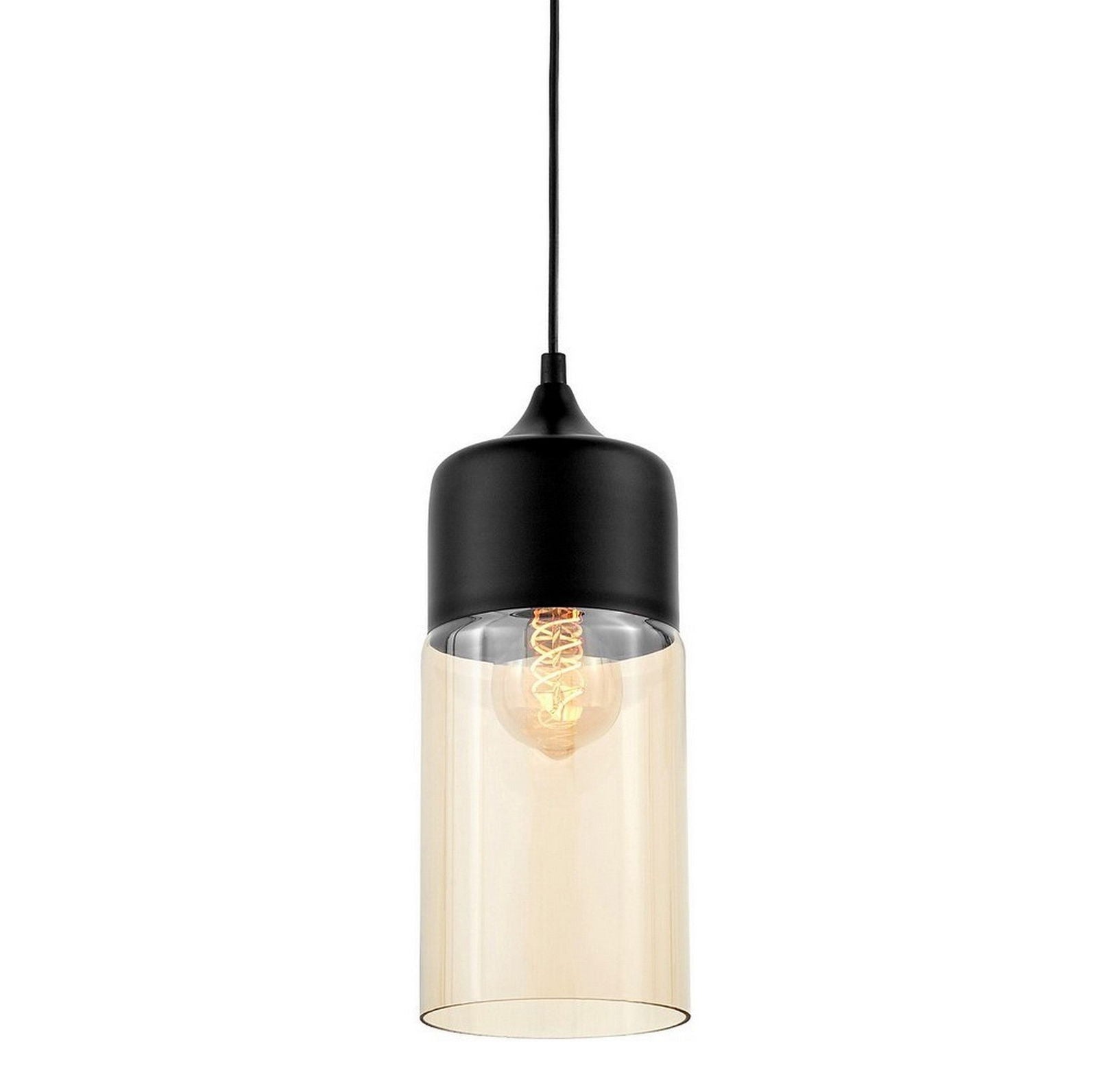 LAMPA WISZĄCA LOFT INDUSTRIALNA CZARNA ZENIA