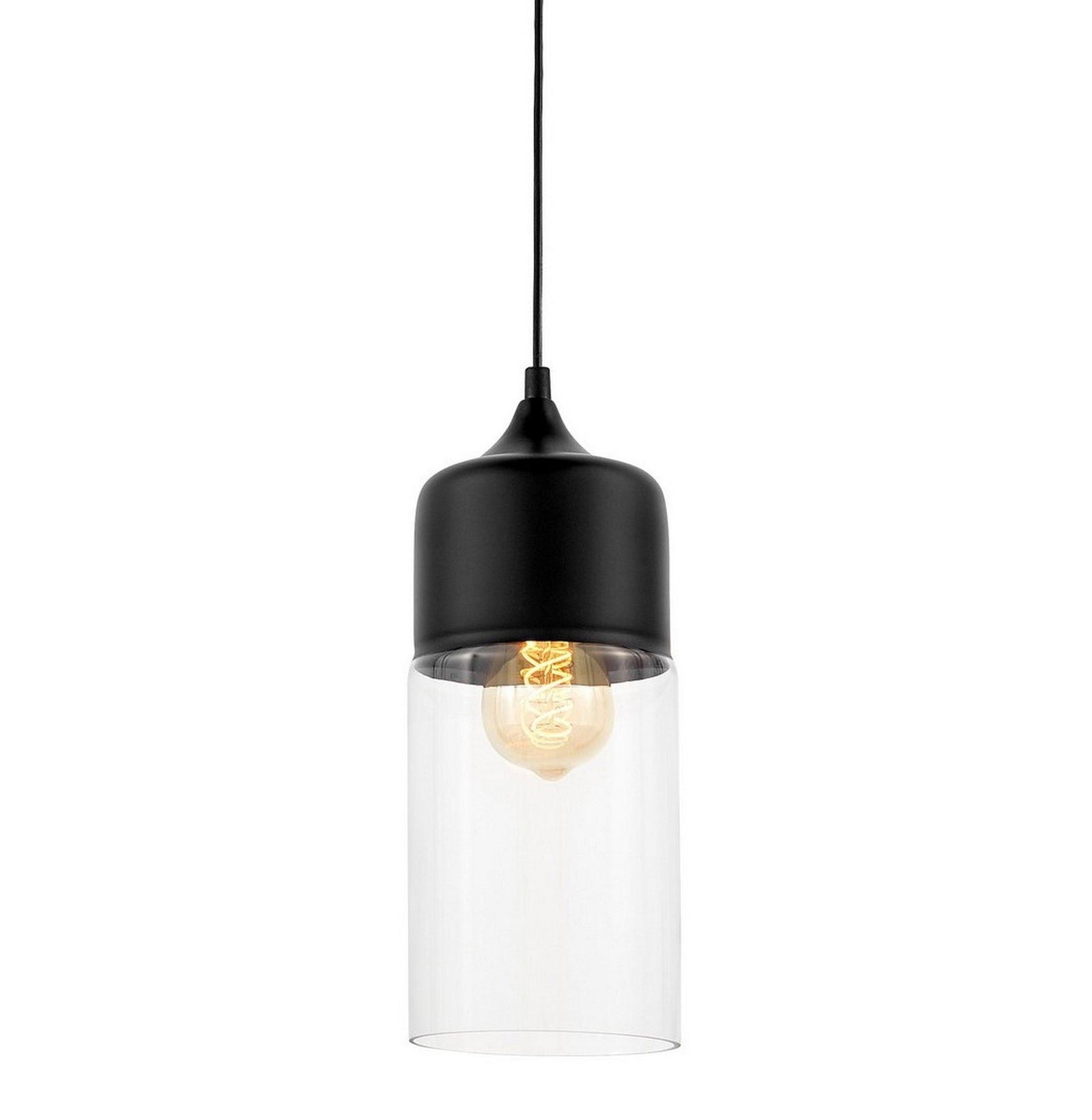 LAMPA WISZĄCA LOFT INDUSTRIALNA CZARNA ZENIA NEW