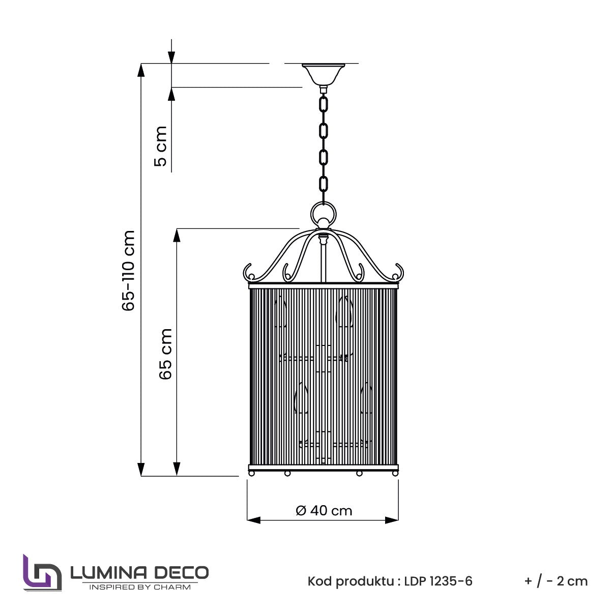 LAMPA WISZĄCA LOFT MOSIĘŻNA BOSTON W6