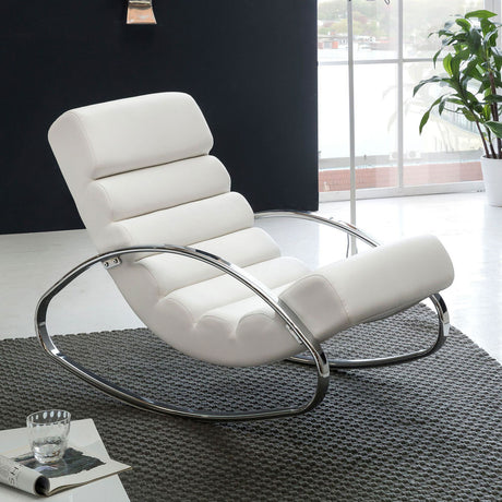 Leżanka Relax Lounger biała Wohnling / WL1.857