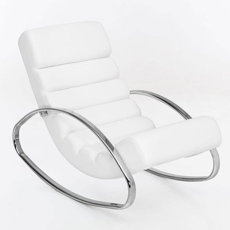 Leżanka Relax Lounger biała Wohnling / WL1.857