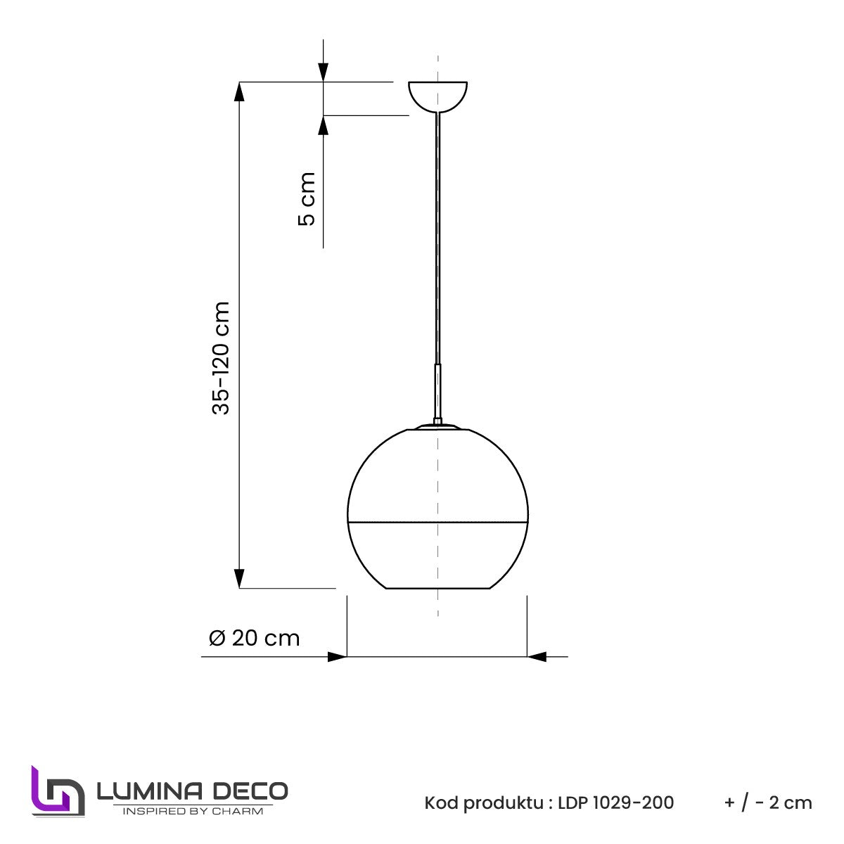 NOWOCZESNA LAMPA WISZĄCA CHROMOWANA VERONI D20