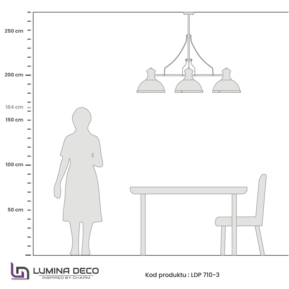 NOWOCZESNA LAMPA WISZĄCA INDUSTRIALNA CZARNA ETTORE W3