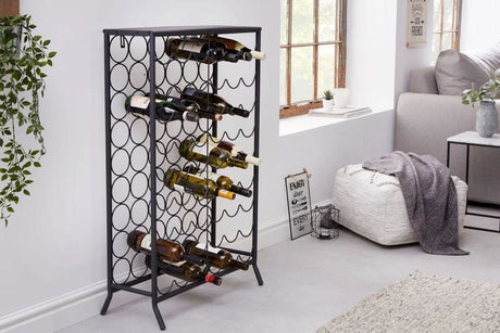 REGAŁ METALOWY STORAGE NA WINO 100 CM / 40861  / INVICTA INTERIOR