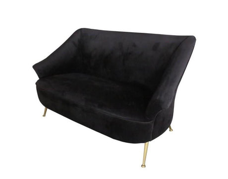 SOFA BLACK VELVET / ART