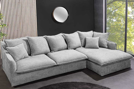 SOFA NAROŻNA HEAVEN SZARA / 44192 / INVICTA INTERIOR