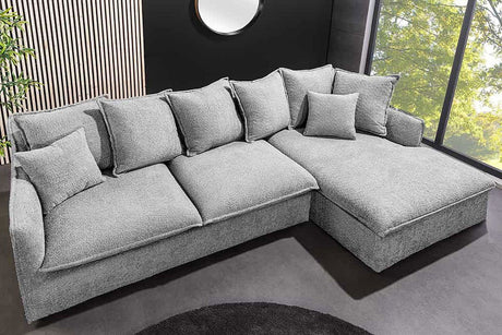 SOFA NAROŻNA HEAVEN SZARA / 44192 / INVICTA INTERIOR