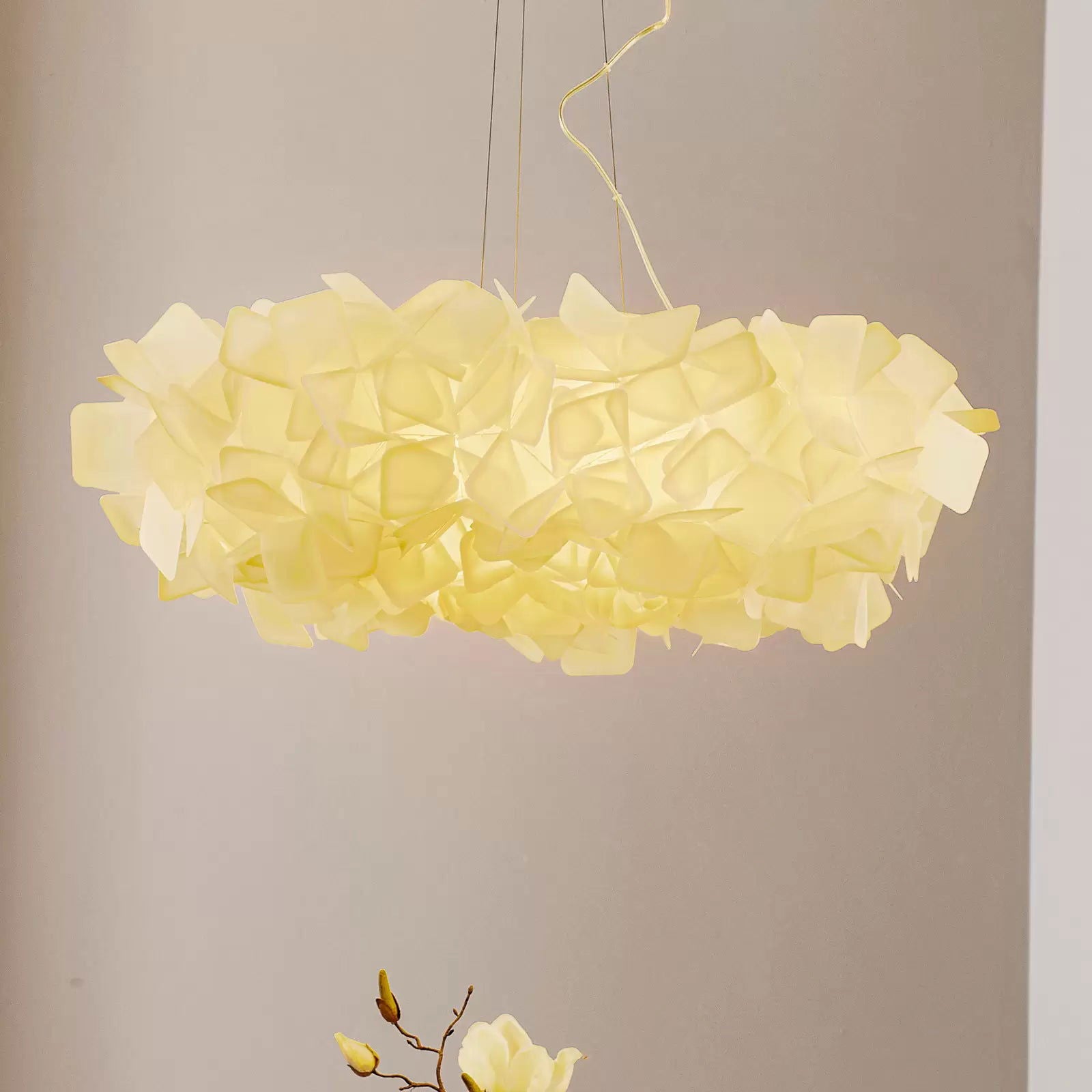 Slamp Clizia lampa wisząca, 78 cm, biała