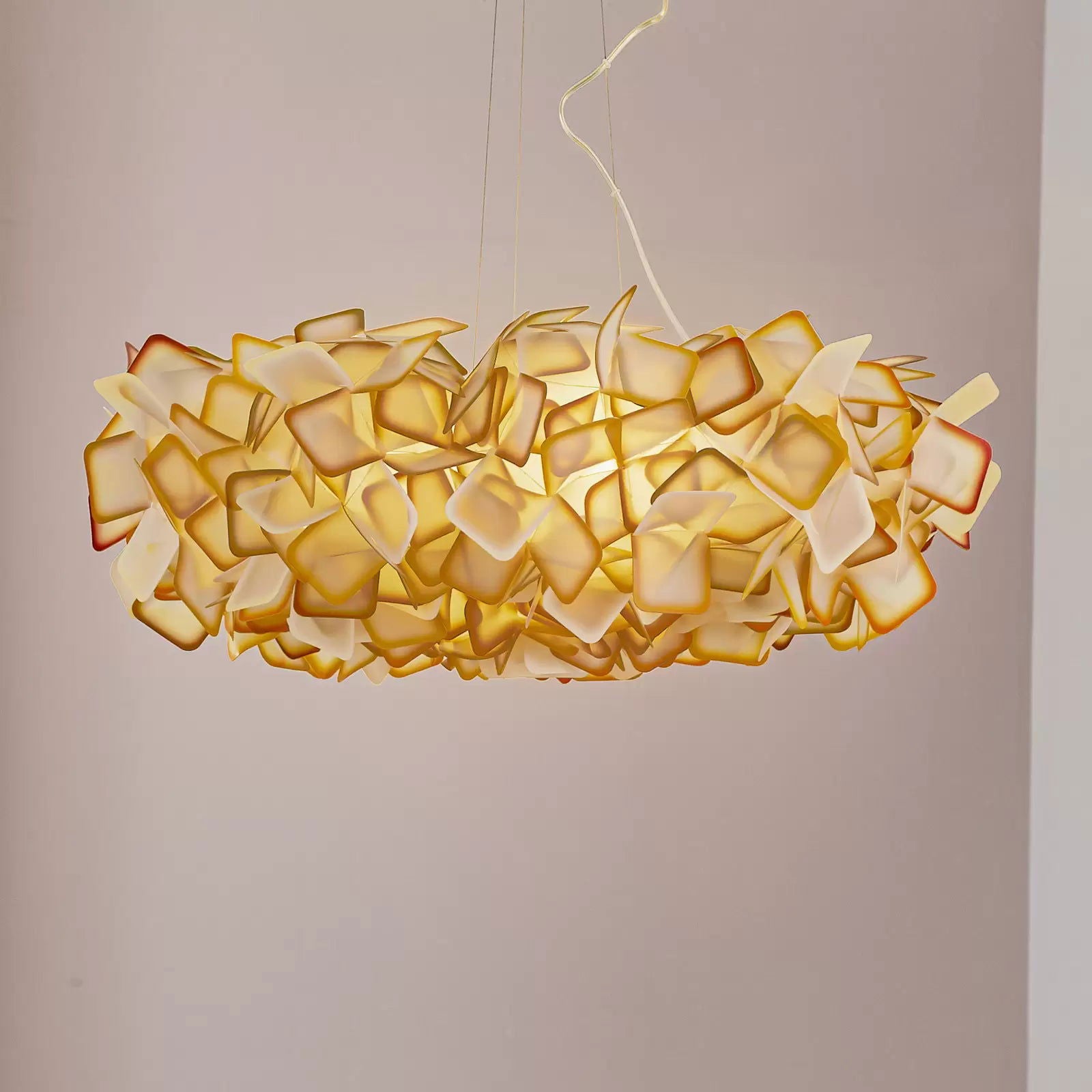 Slamp Clizia lampa wisząca, 78 cm, pomarańczowa