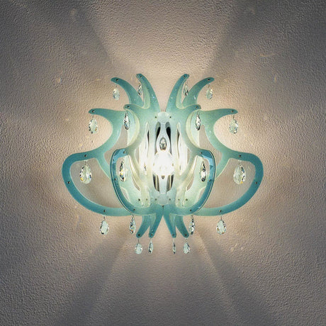 Slamp Medusa designerska lampa ścienna, niebieska